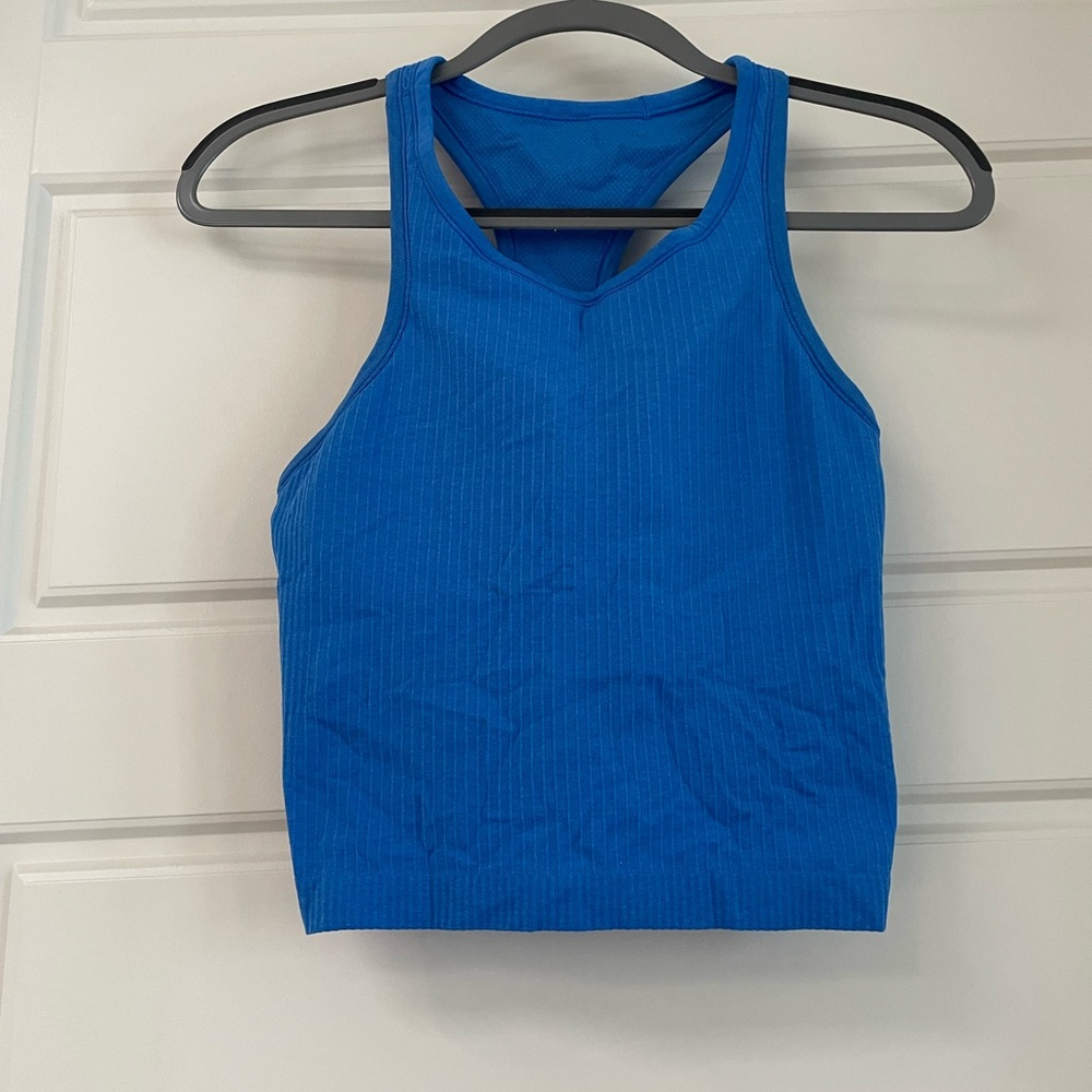 Lululemon | ribbed cropped razor back